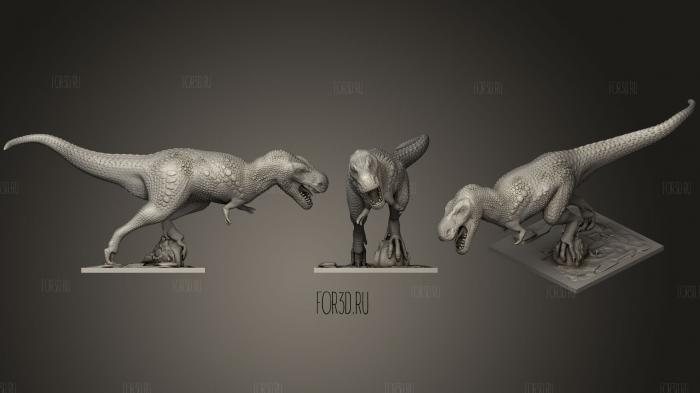 T Rex For Tabletop stl model for CNC